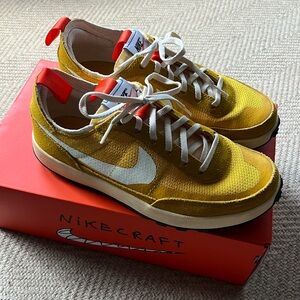 Nike craft x Tom Sachs yellow sneakers